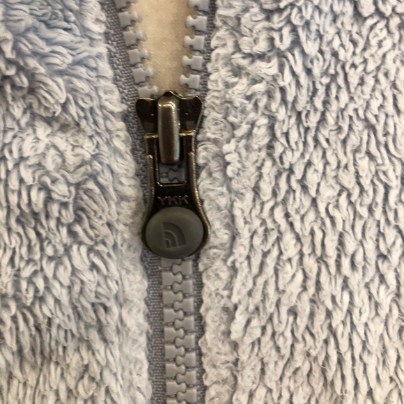 The North Face Light Blue Zip Front Jacket, Size M - Picture 3 of 7